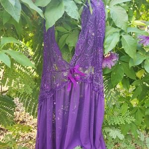 Purple lingerie top